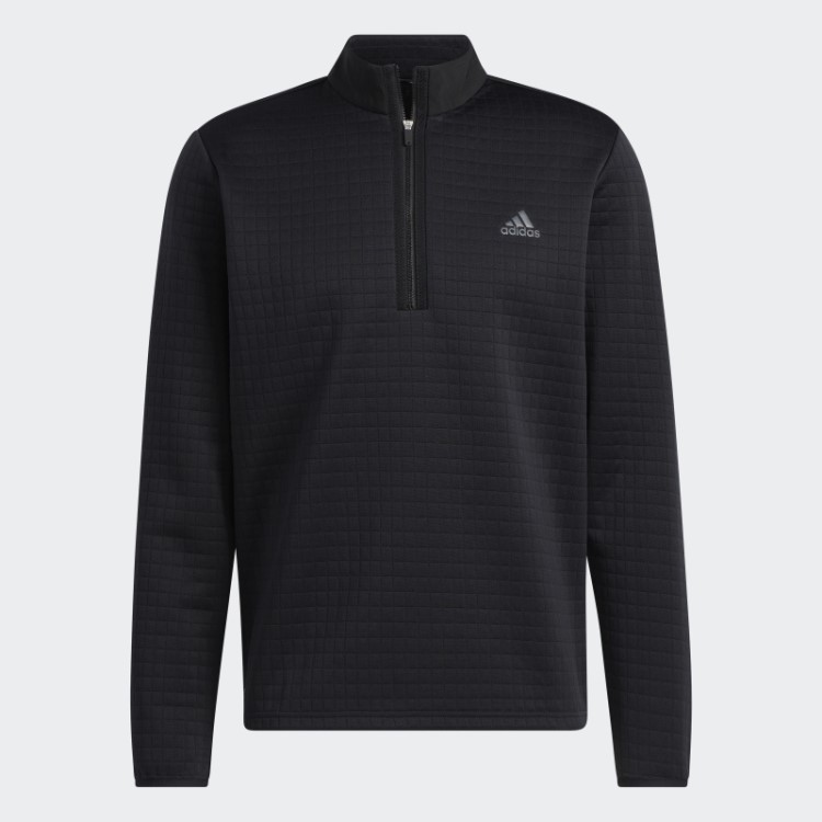Moletom Preto Dwr Com Zíper 1/4 Adidas