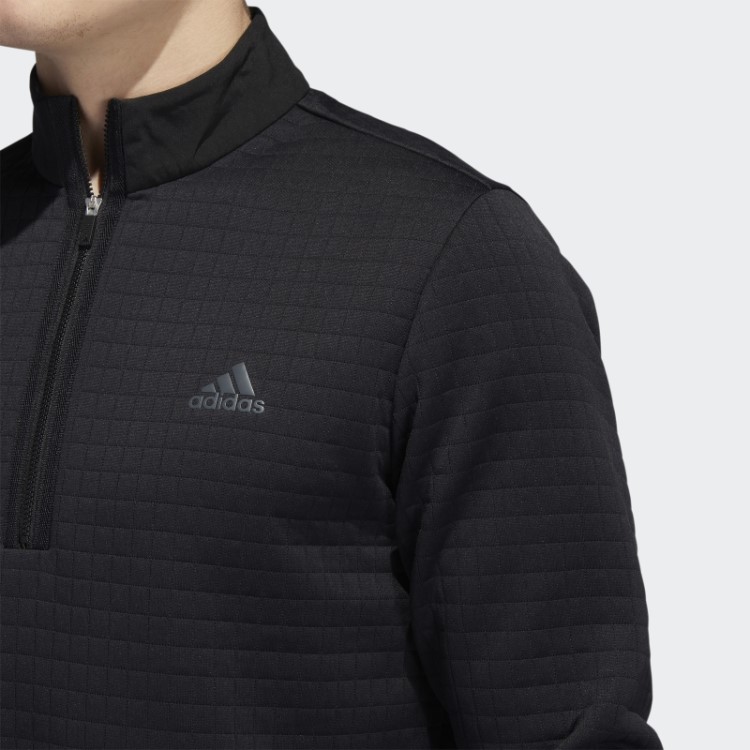 Moletom Preto Dwr Com Zíper 1/4 Adidas