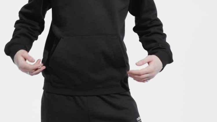 Moletom Com Capuz Preto Quente Adidas Adventure