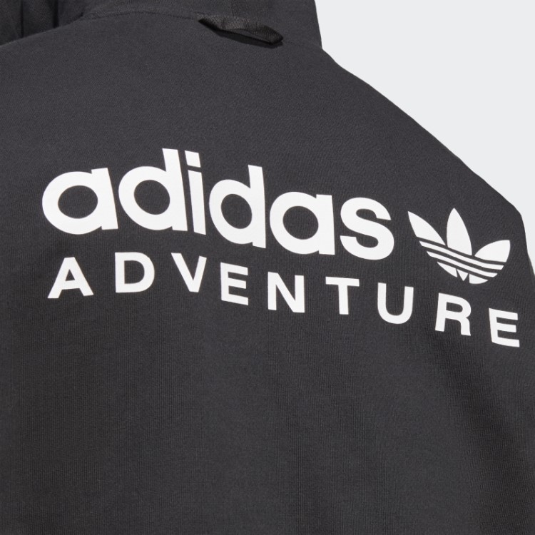 Moletom Com Capuz Preto Quente Adidas Adventure