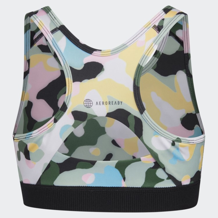 Sutiã Com Estampa Allover Techfit (tamanho Estendido) Branco Adidas