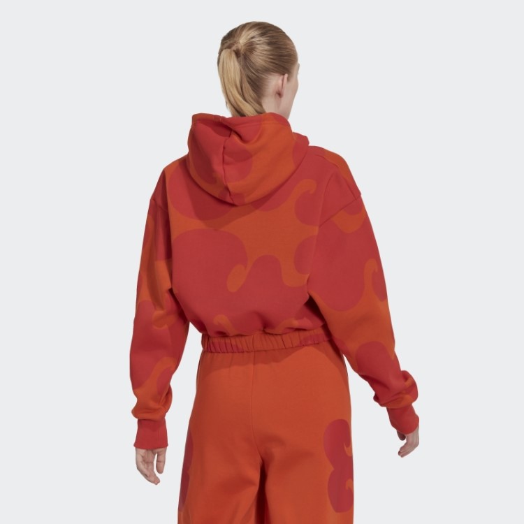 Moletom Com Capuz Laranja Marimekko Adidas