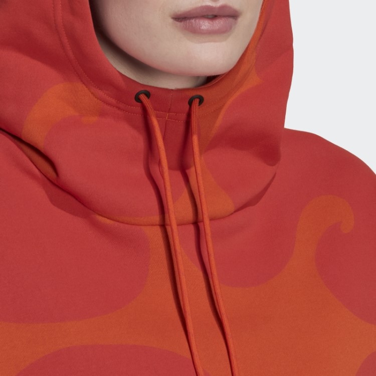 Moletom Com Capuz Laranja Marimekko Adidas