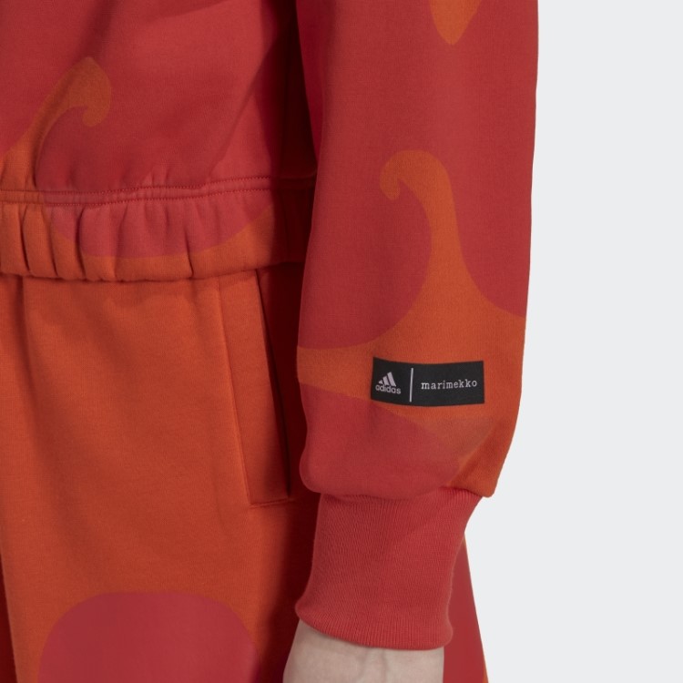 Moletom Com Capuz Laranja Marimekko Adidas