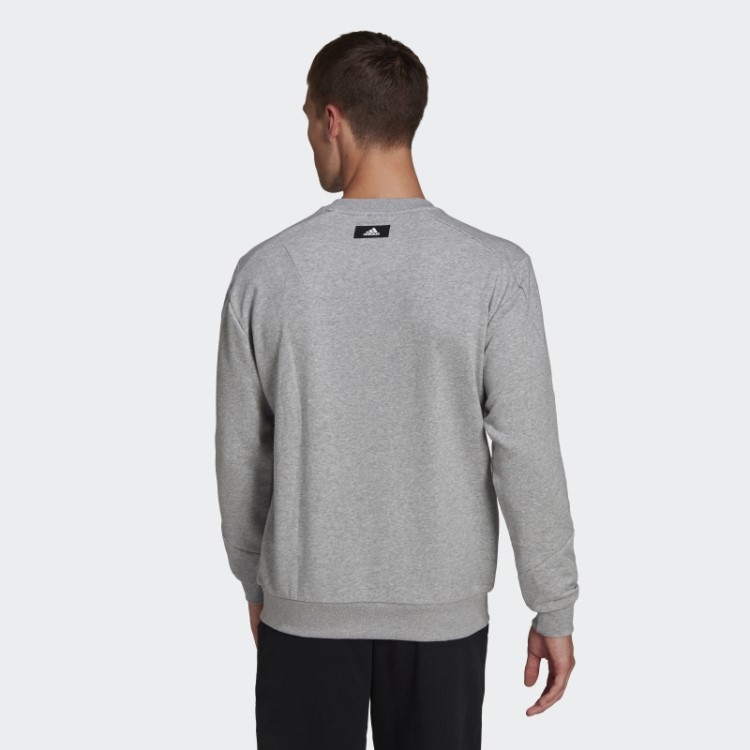 Moletom Cinza Médio Adidas Future Icons Crew