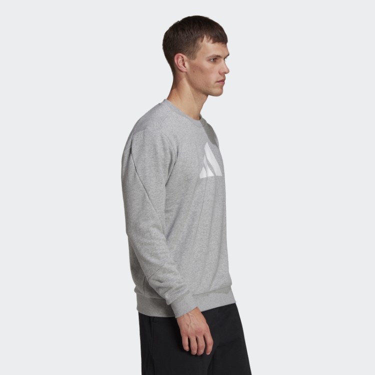 Moletom Cinza Médio Adidas Future Icons Crew