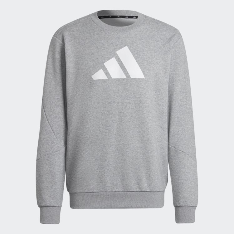 Moletom Cinza Médio Adidas Future Icons Crew
