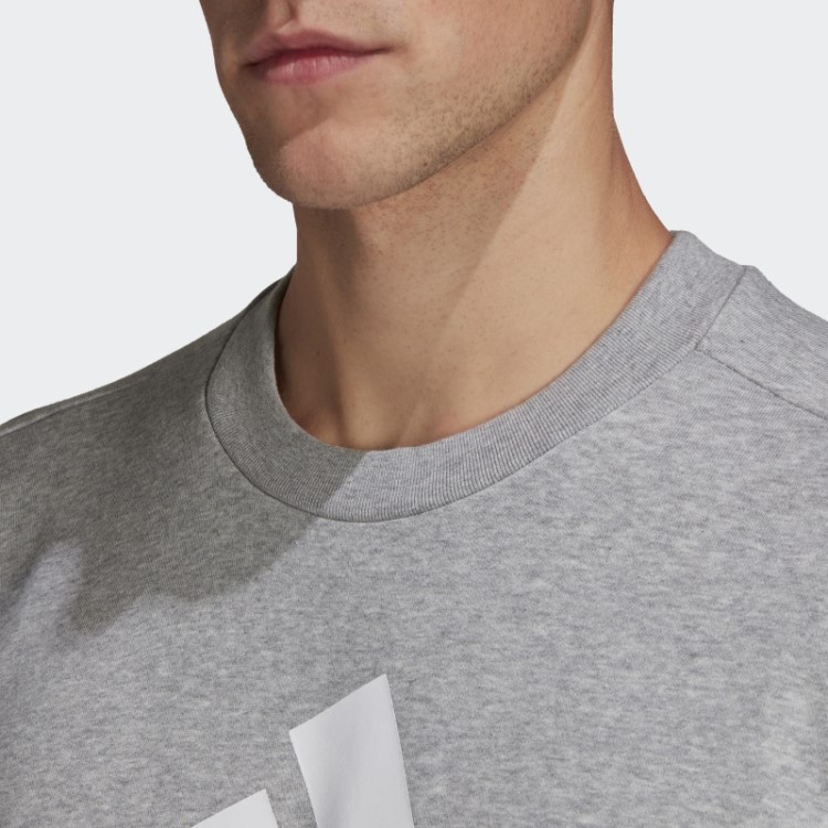 Moletom Cinza Médio Adidas Future Icons Crew