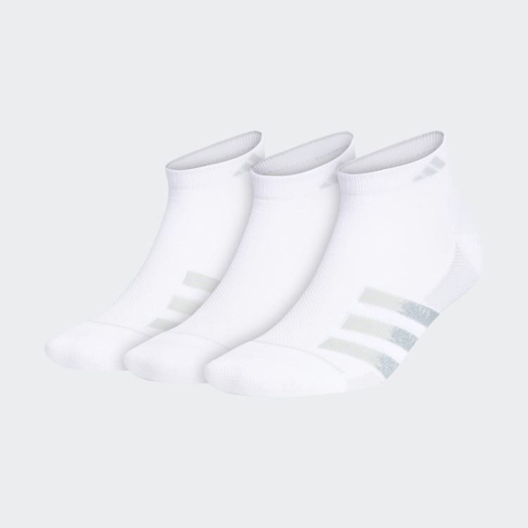 Meias Superlite Listras De Corte Baixo 3 Pares Adidas Branco