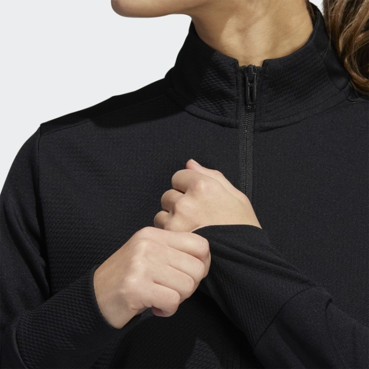 Jaqueta Preta Adidas Texturizada Com Zíper