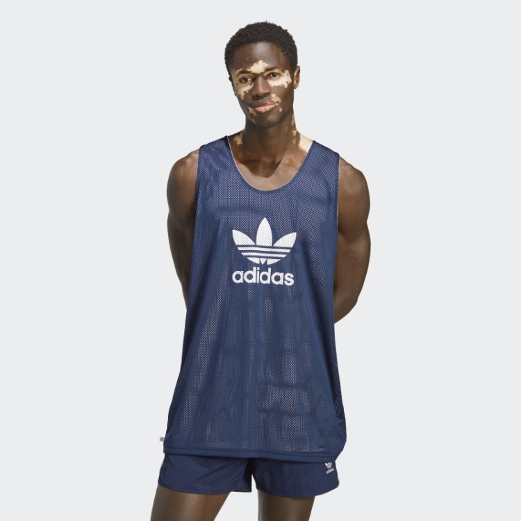 Noite Indigo Adidas Adicolor Classics Camisa De Basquete Trefoil