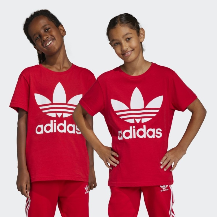 Moda Adidas Trefoil T-shirt Escarlate