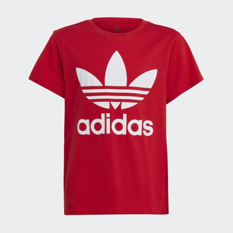 Moda Adidas Trefoil T-shirt Escarlate