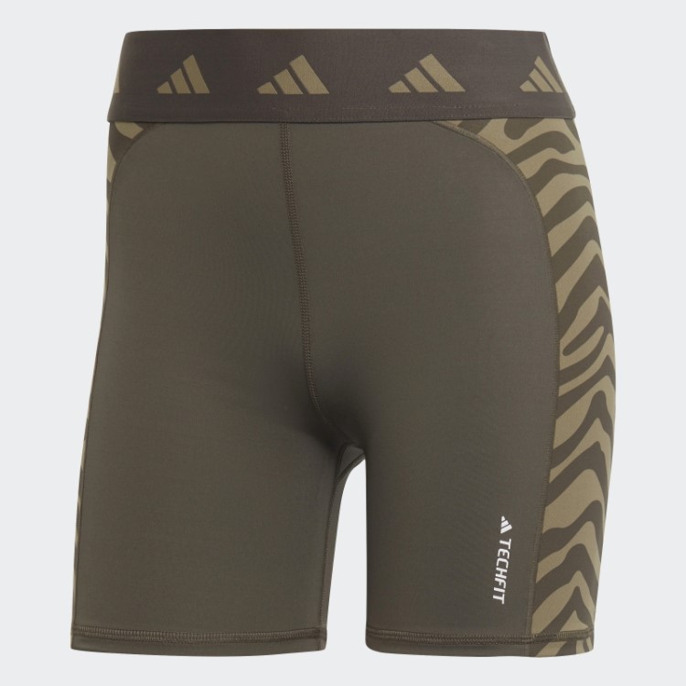 Leggings Short Cintura Alta Hyperglam Techfit Zebra Adidas