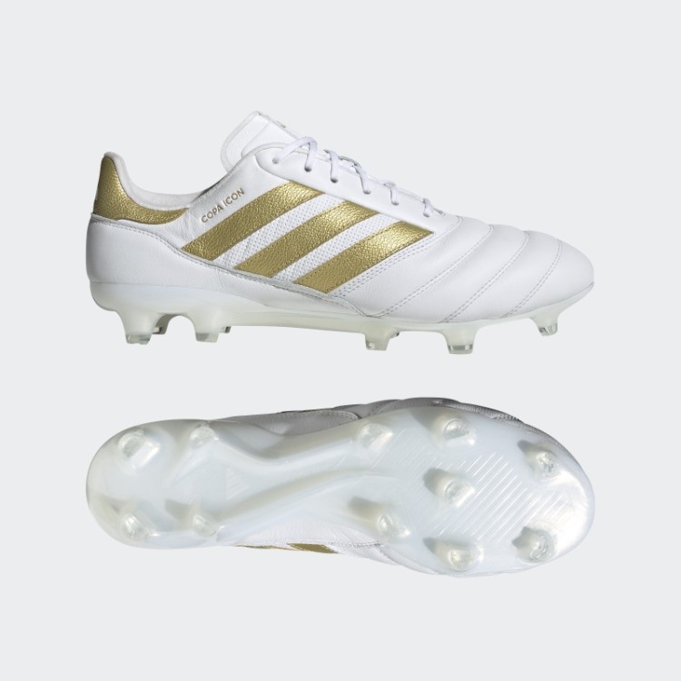 Botas De Futebol De Chão Firme Adidas Copa Icon Brancas
