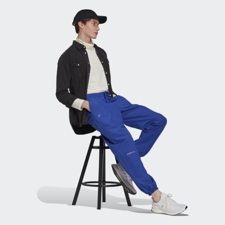 Calças De Tecido Adidas Azuis