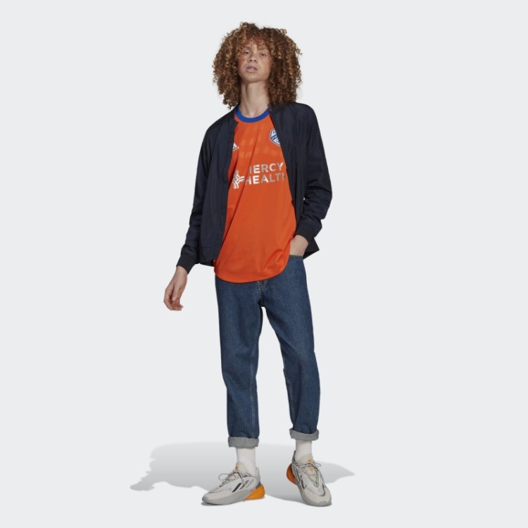 Adidas Orange Fc Cincinnati 22/23 Away Camisa Autêntica