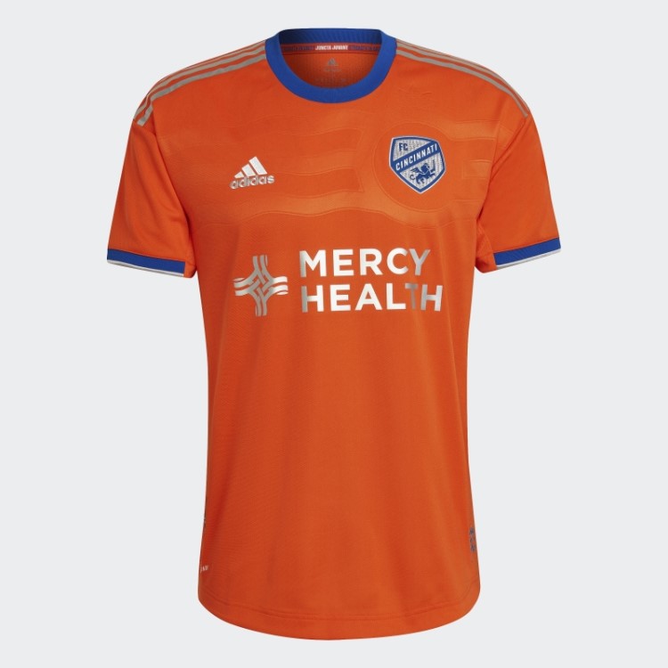 Adidas Orange Fc Cincinnati 22/23 Away Camisa Autêntica