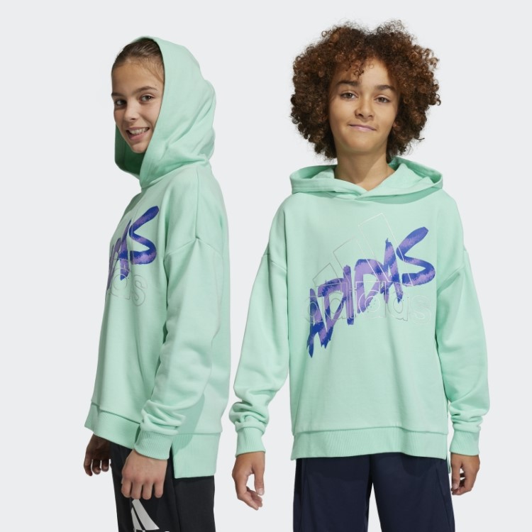 Moletom Com Capuz Gráfico De Dança Verde Adidas