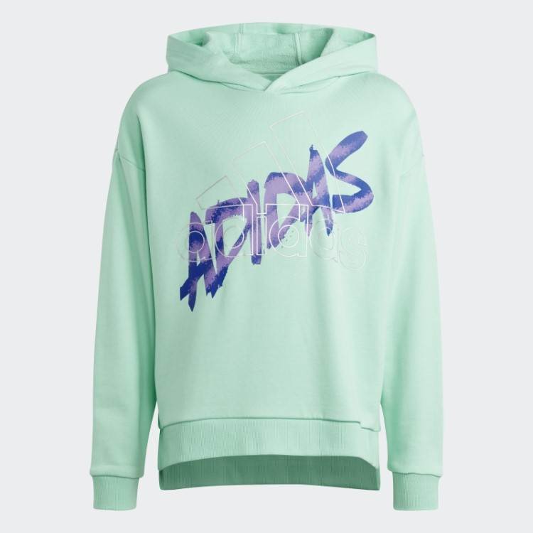 Moletom Com Capuz Gráfico De Dança Verde Adidas