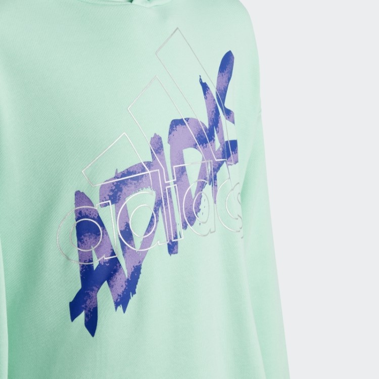Moletom Com Capuz Gráfico De Dança Verde Adidas