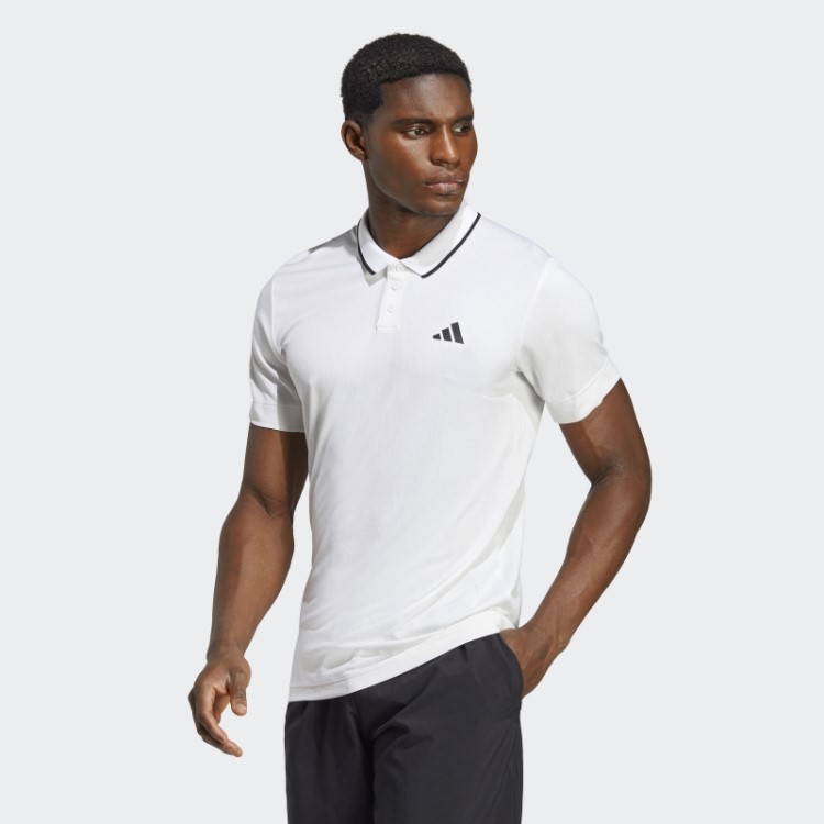 Camisa Polo Adidas Tênis Freelift Branca