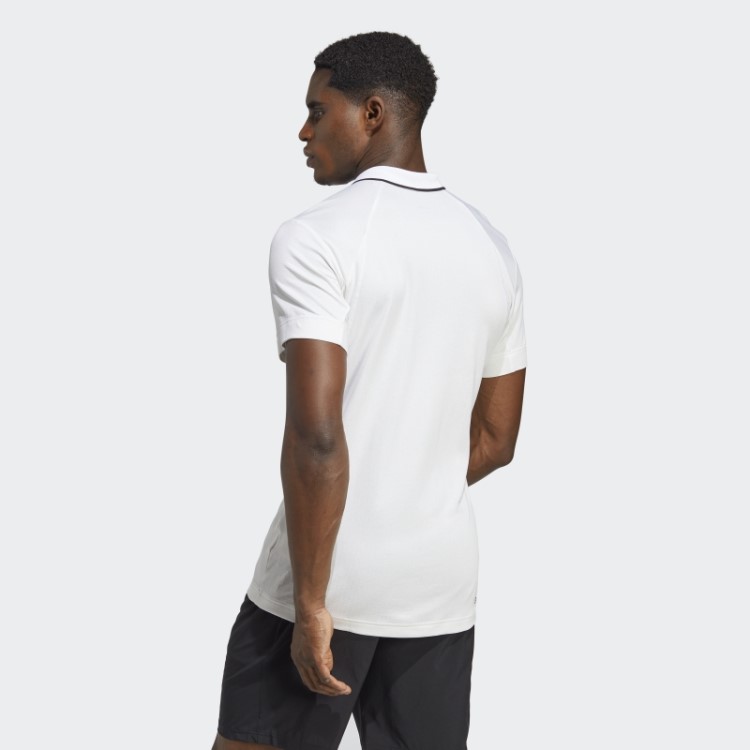 Camisa Polo Adidas Tênis Freelift Branca