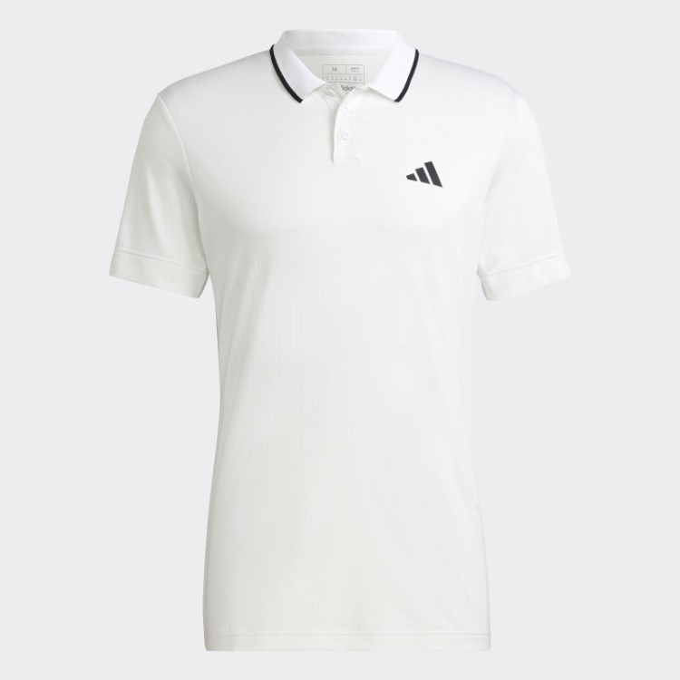 Camisa Polo Adidas Tênis Freelift Branca