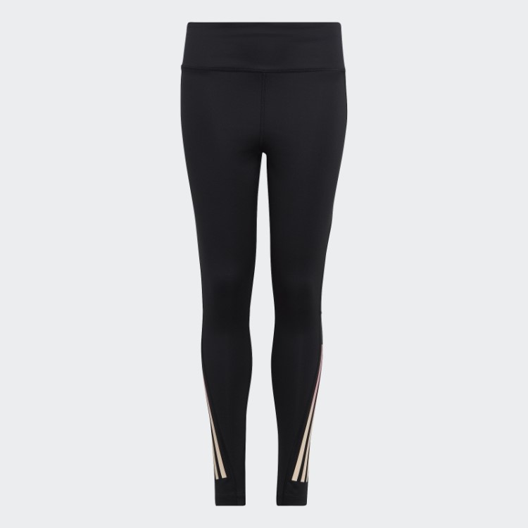 Legging Adidas Aeroready 3 Listras Cintura Alta 7/8 Optime Bolso Preto