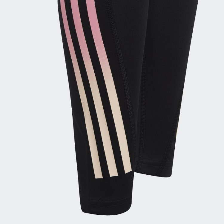 Legging Adidas Aeroready 3 Listras Cintura Alta 7/8 Optime Bolso Preto