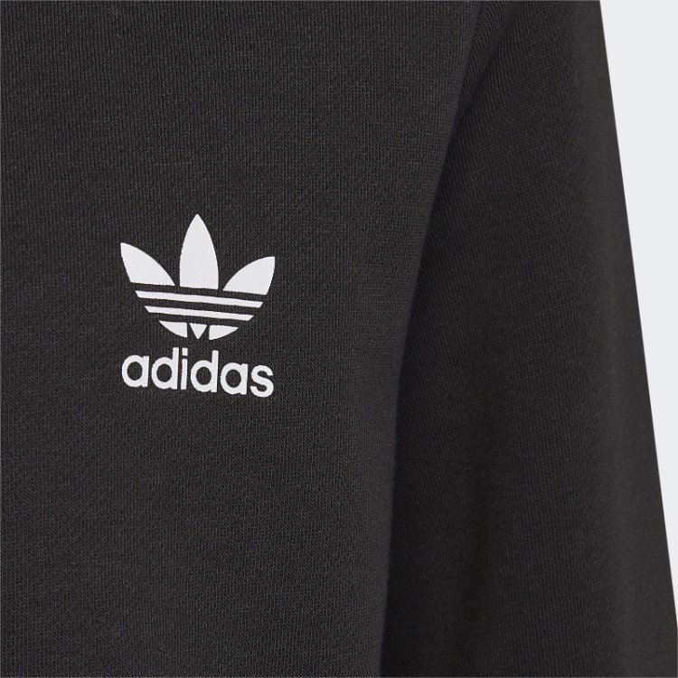 Moletom Preto Adicolor Com Meio Zíper Adidas
