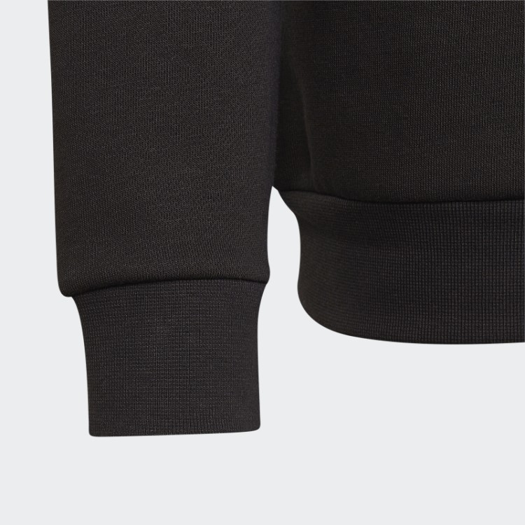 Moletom Preto Adicolor Com Meio Zíper Adidas
