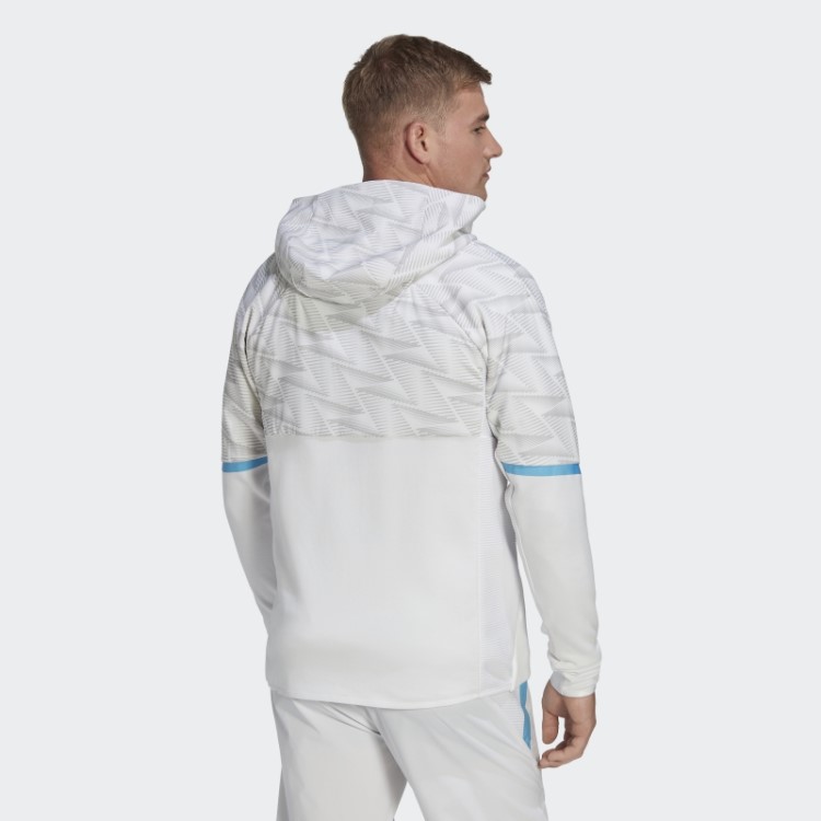 Adidas Belgium Game Day Moletom Com Capuz De Viagem Branco