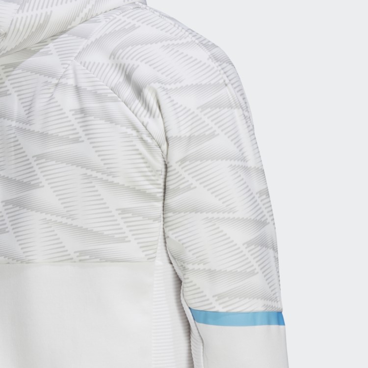 Adidas Belgium Game Day Moletom Com Capuz De Viagem Branco