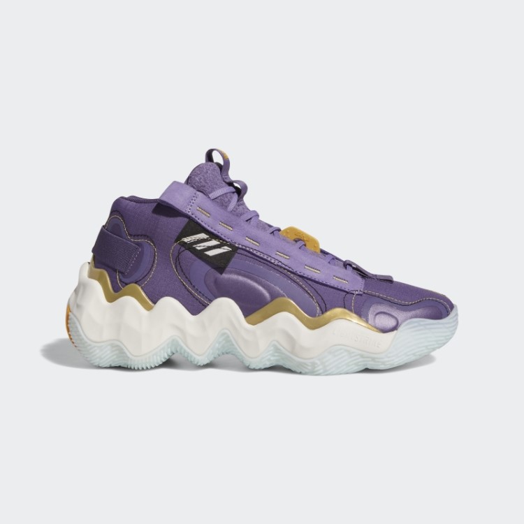 Tech Purple Exhibition B Candace Parker Mid Basketball Tênis Adidas
