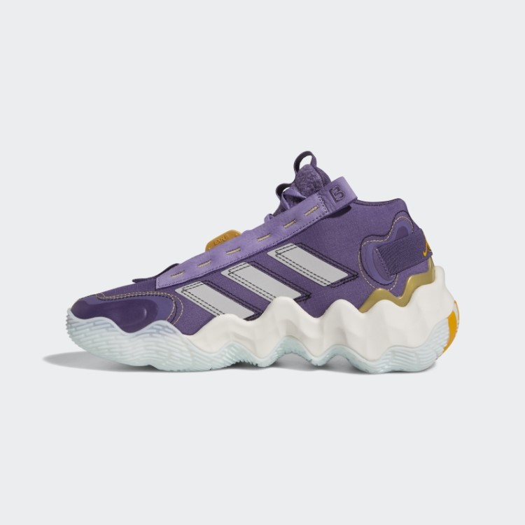 Tech Purple Exhibition B Candace Parker Mid Basketball Tênis Adidas