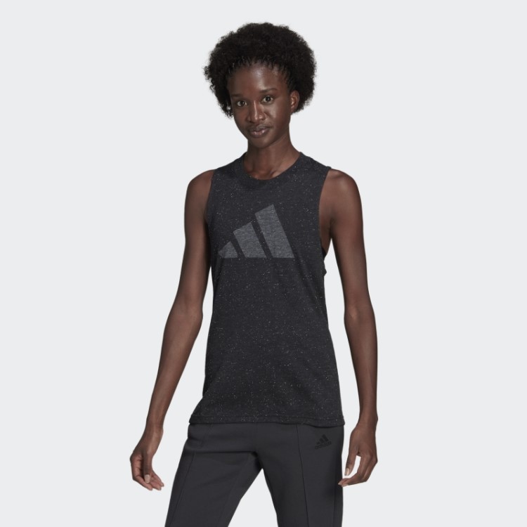 Preto Melange Adidas Sportswear ícones Futuros Vencedores 3.0 Top Fashion