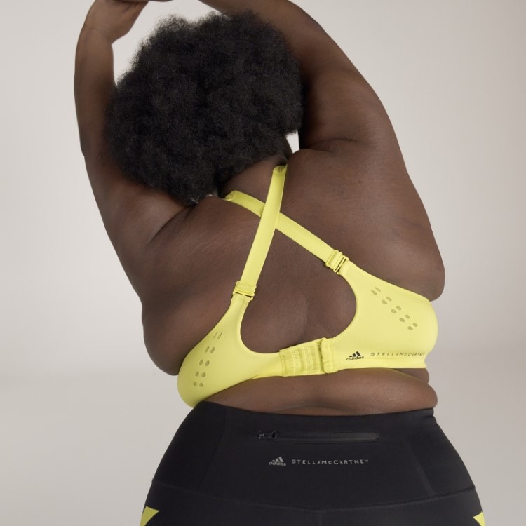 Adidas By Stella Mccartney Truepace Sutiã Esportivo De Alto Suporte - Moda Plus Size Amarelo Choque