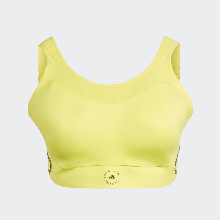 Adidas By Stella Mccartney Truepace Sutiã Esportivo De Alto Suporte - Moda Plus Size Amarelo Choque
