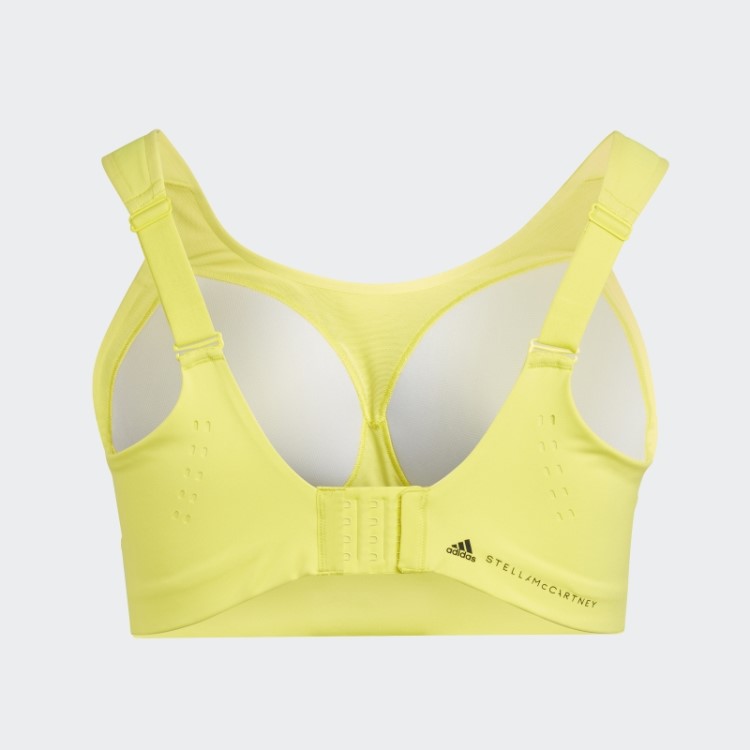 Adidas By Stella Mccartney Truepace Sutiã Esportivo De Alto Suporte - Moda Plus Size Amarelo Choque