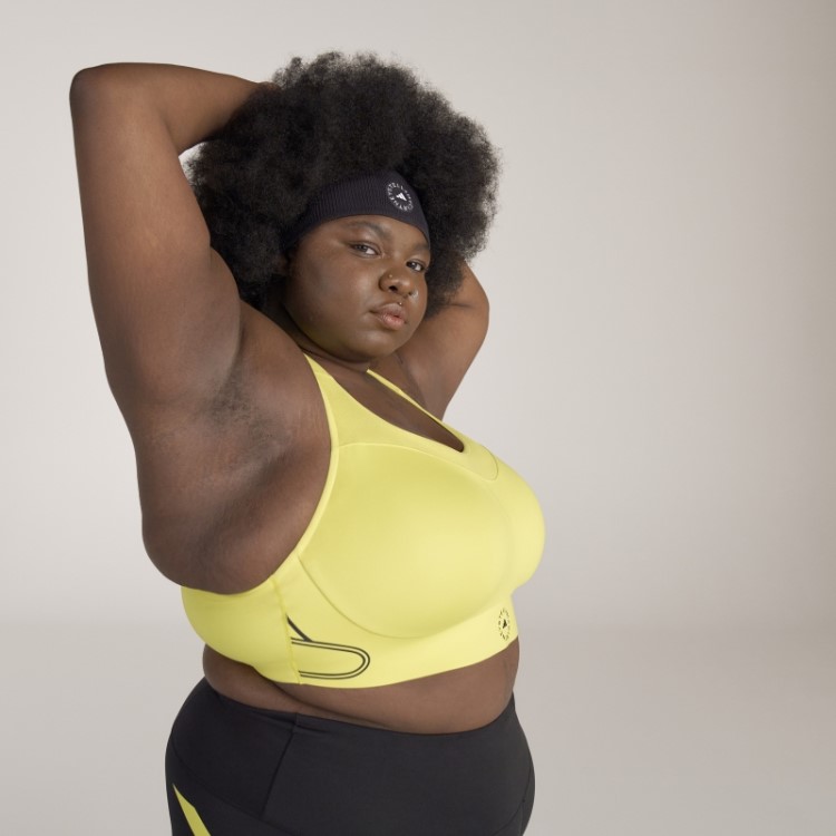 Adidas By Stella Mccartney Truepace Sutiã Esportivo De Alto Suporte - Moda Plus Size Amarelo Choque