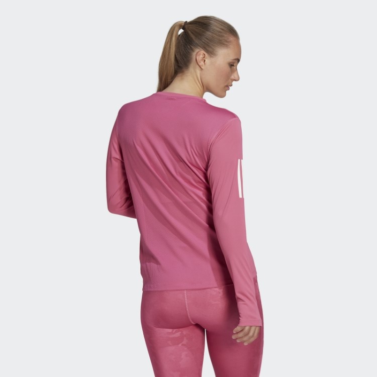 T-shirt De Manga Comprida Fúcsia Own The Run Adidas