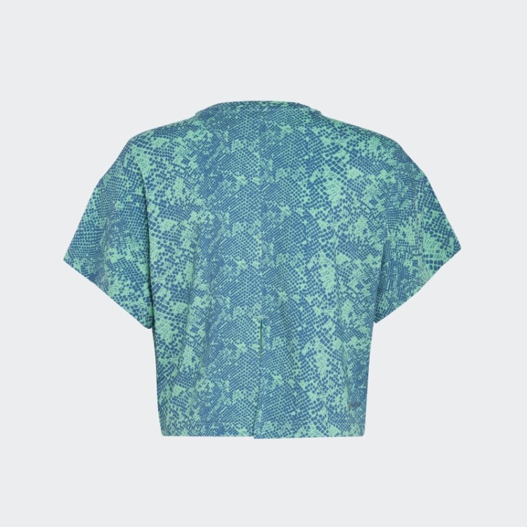 Camiseta Verde Aeroready Animal Print Adidas