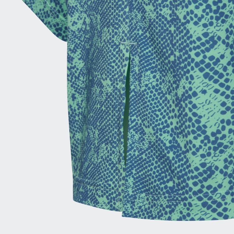 Camiseta Verde Aeroready Animal Print Adidas