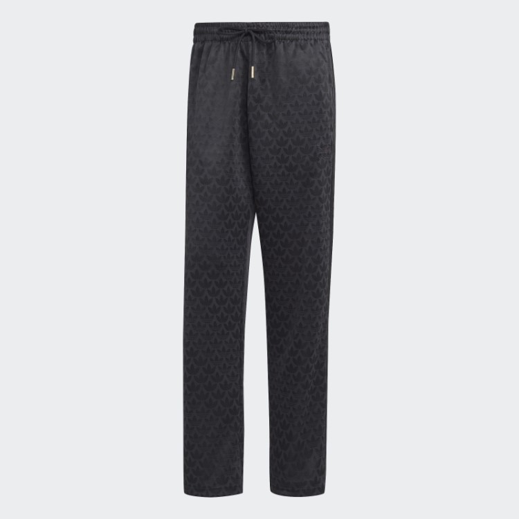 Calça Preta Com Monograma Gráfico Adidas
