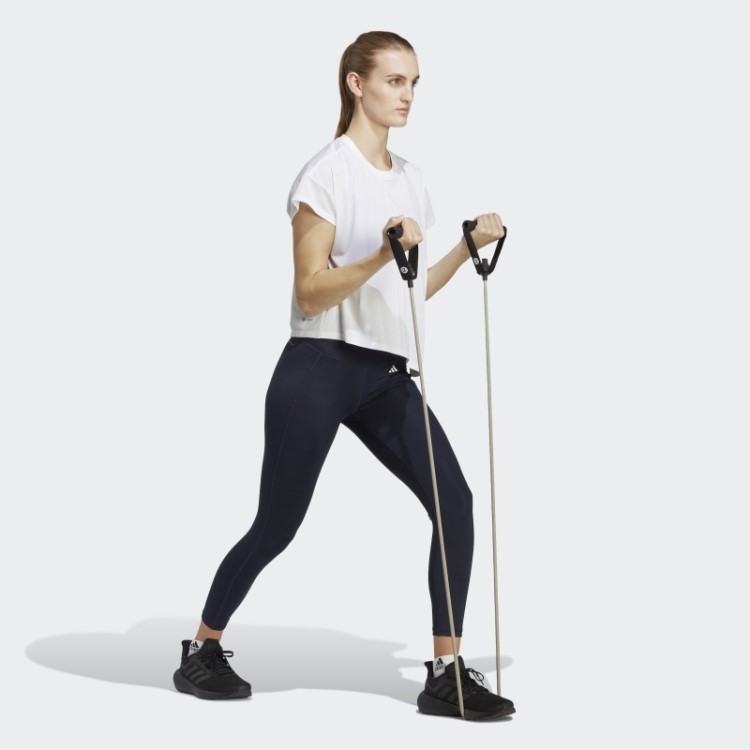Camiseta De Treino Branca Adidas Hiit Aeroready Quickburn