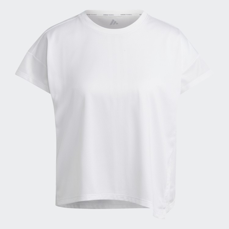 Camiseta De Treino Branca Adidas Hiit Aeroready Quickburn