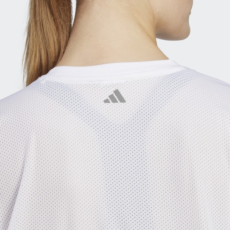 Camiseta De Treino Branca Adidas Hiit Aeroready Quickburn