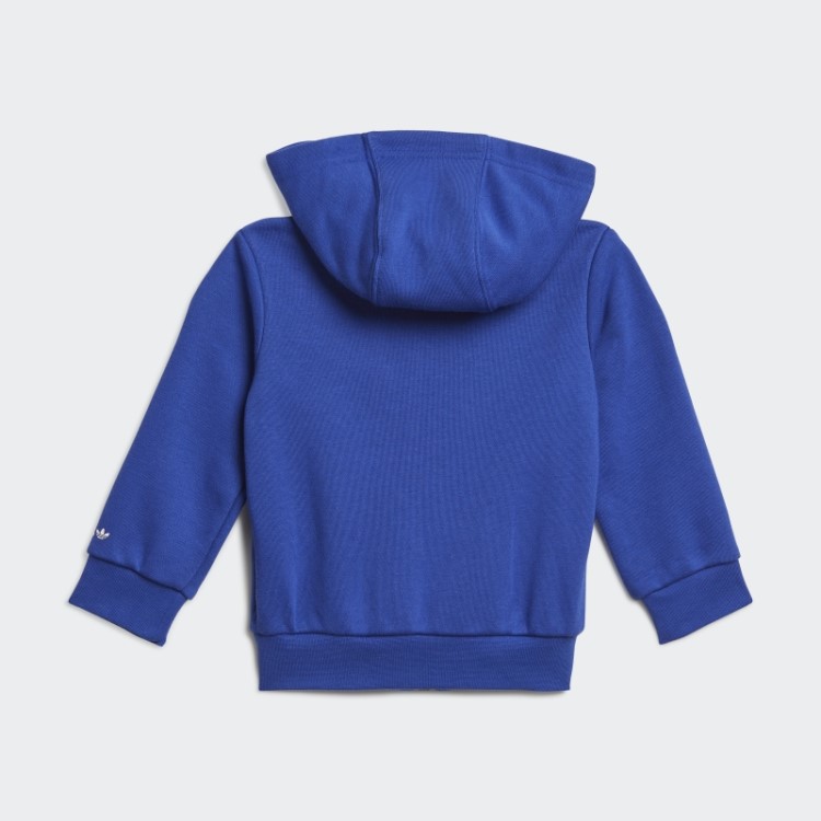 Conjunto De Moletom Com Zíper Adicolor Azul Adidas Bold