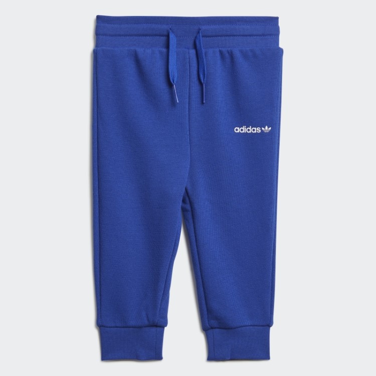 Conjunto De Moletom Com Zíper Adicolor Azul Adidas Bold